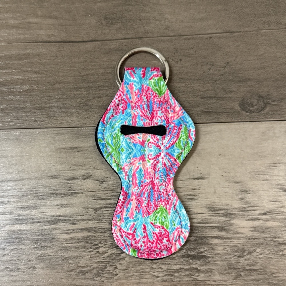 Lilly Pulitzer Chapstick Holder Keychain